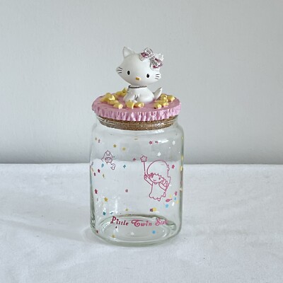 SANRIO Japan Charmmy Hello Kitty Glass Storage Jar | Rare