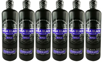 Riga Black Balsam Currant 6er Set (6 x 0,5 L) Rigas Melnais balzam SPARSET