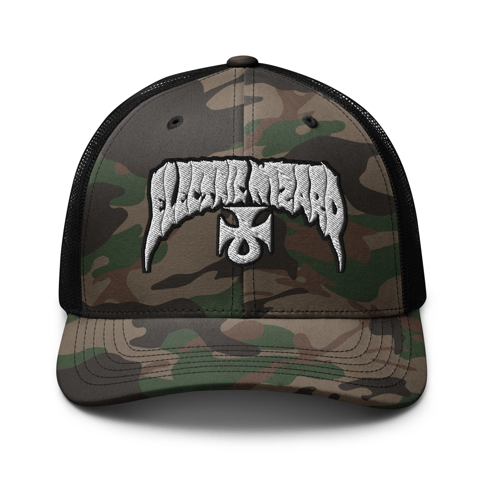 Electric Wizard embroidered Camouflage trucker hat
