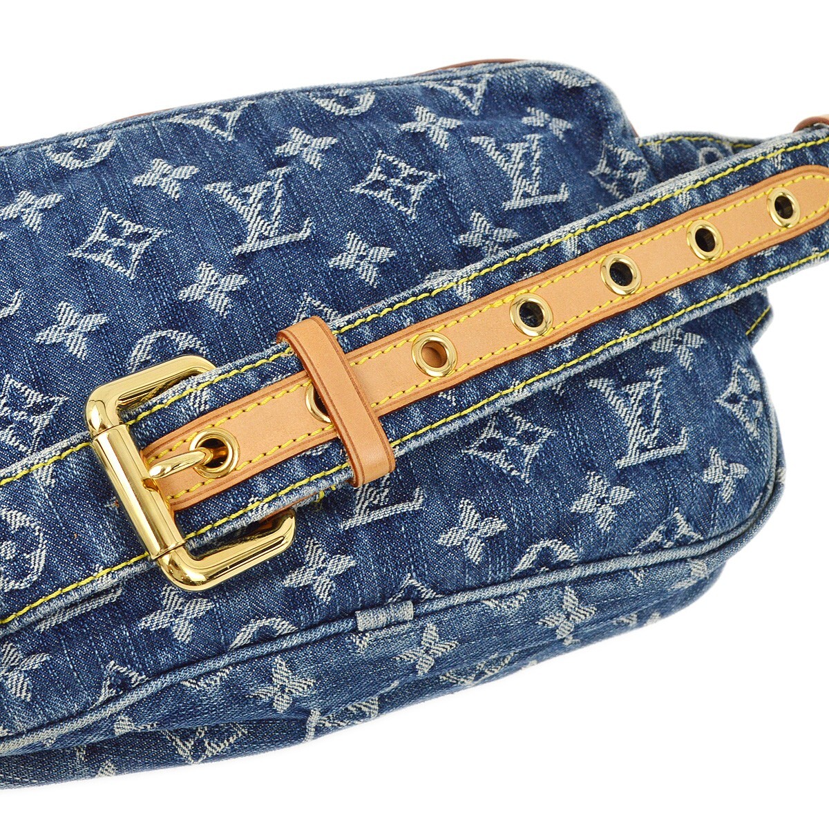 Louis Vuitton Blue Monogram Denim Bum Bag Waist Pouch M95347