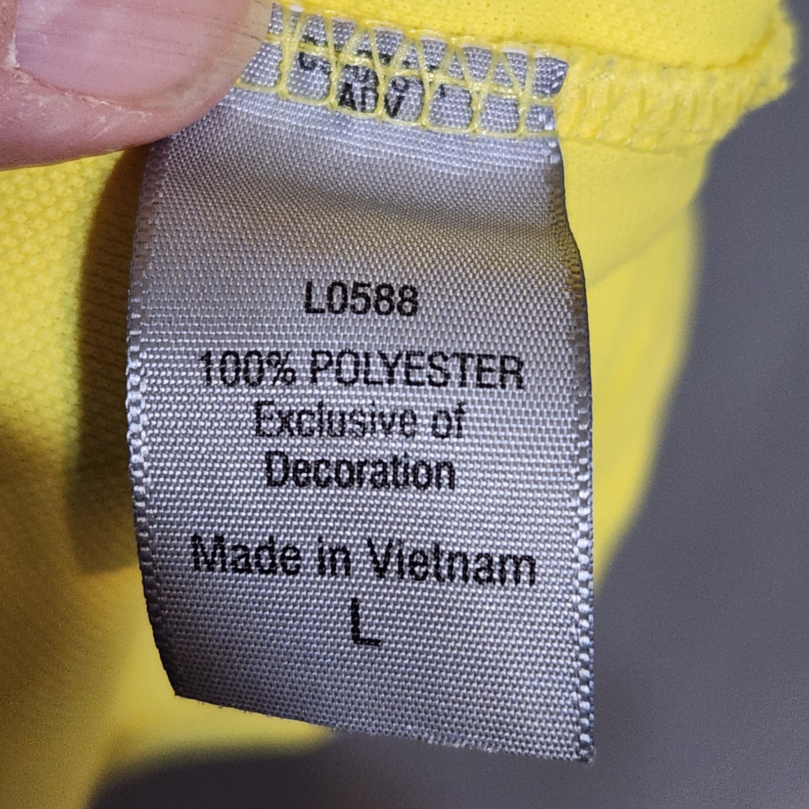 Champion Golf Polo Size Large Yellow