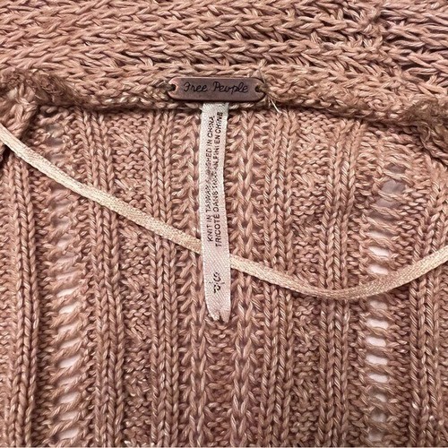 Free People HemingWay Waterfall Drape Oversized Knit Cardigan Sweater Size Small - Bild 14 von 16