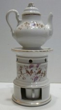 Beautiful Teapot Night Light In Porcelain With Painted Decorations 3 