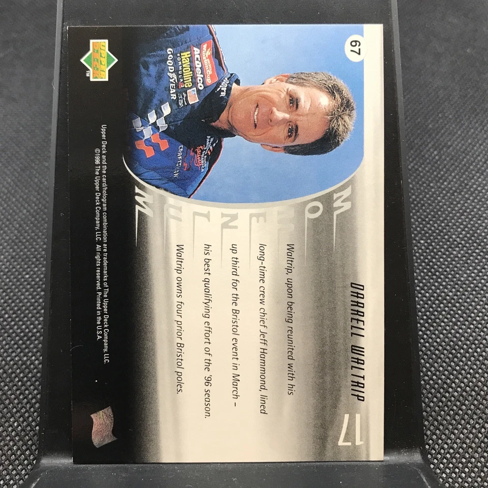 1996 Upper Deck Momentum #67 Darrell Waltrip - Image 2 of 2