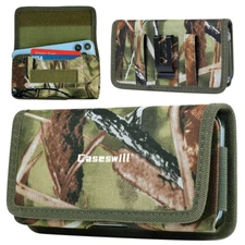 For iPhone Air 17 16E 16 15 14 13 12 Pro Max Case Nylon Pouch Belt Clip Holster