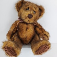 Brown Bear Plush First  Main Minky Schminky 8" Sitting Stuffed Toy