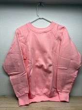Vintage Pannill Womens Pink Sweatshirt Size: L Made In USA