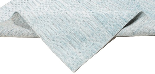 Handloom Tejido a Mano Oriental 180x122 cm-Fine, Moderno, Carpet, Manta, Azul - Imagen 5 de 14