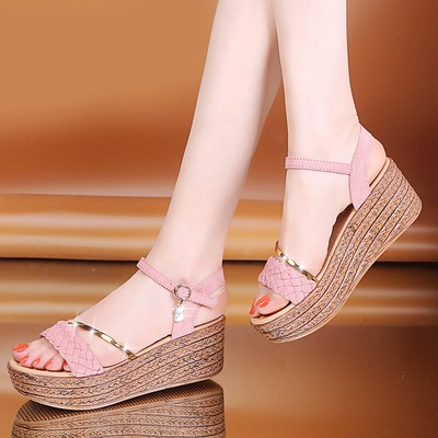platform muffin sandals