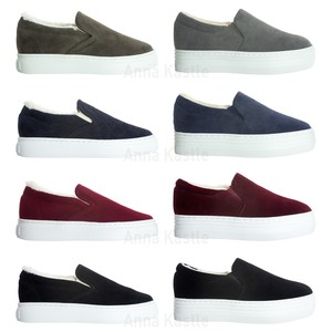 shearling lined slip on sneakers
