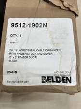 Belden 19  Horizontal Cable Organizer 2RU Rack Mount 3  x3  Finger Duct