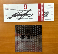 Rintaro Sasaki Signed Autographed 1st College Home Run Ticket Beckett BAS COA