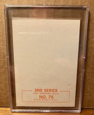 The BEATLES - 1964 TOPPS B&W 2nd Series #75 EX card Lennon