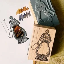 Dominant Industry The Ink Archiving Book Vol. 2 Elixir Wood Stamp - NEW