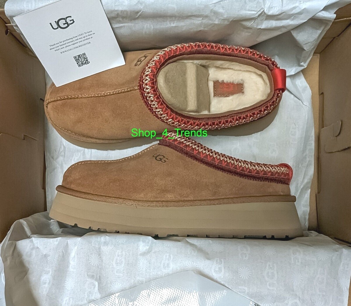 New Women's Shoes UGG Brand Braid Tazz Platform Slippers New Women's Shoes UGG Brand Braid Tazz Platform Slippers