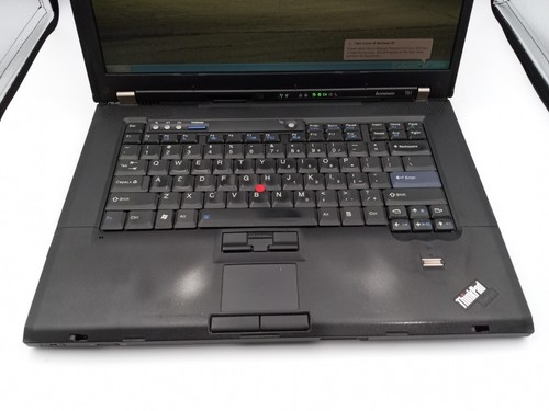 Lenovo ThinkPad T61 15" Laptop Intel C2D 2.0GHz 1GB 500GB HDD Windows XP -RR - Picture 2 of 6