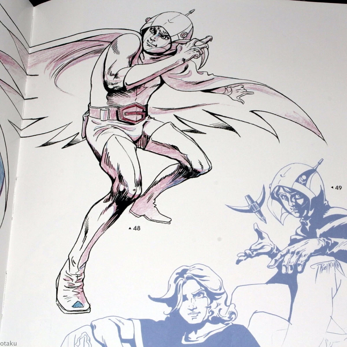 Pen and ink illustration by Ippei Kuri. ©2008 Tatsunoko Productions and Speed Racer Enterprises.