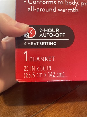 Walgreens Fast Heat Therapy Blanket Plush Size: 25u0026#034; x 56u0026#034; Machine  Washable | eBay