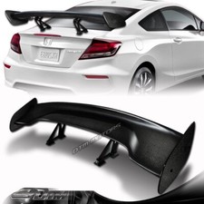 57 Real Carbon Fiber Adjustable Rear Trunk Gt Style Spoiler Wing Universal