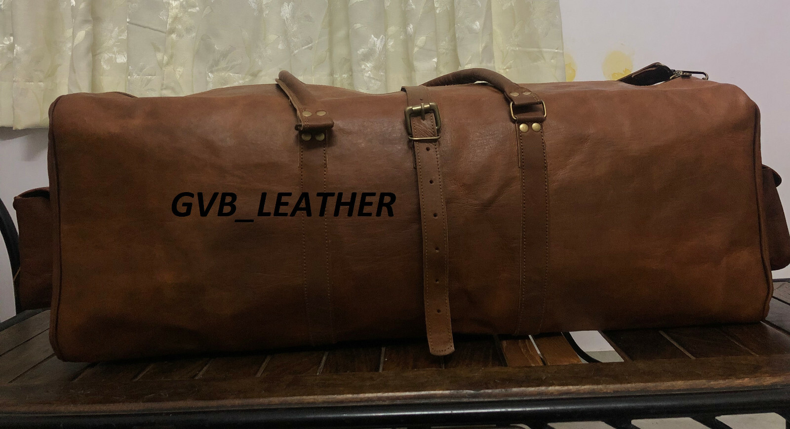 30" Hombre Vintage Genuino Equipaje de Viaje Maleta Gimnasio Bolsas Calidad Piel