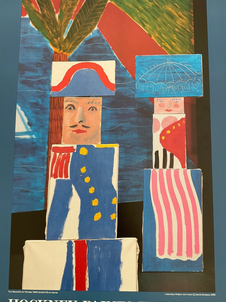 David Hockney PAINTS THE STAGE 貴重ポスター☆ 【公式通販】