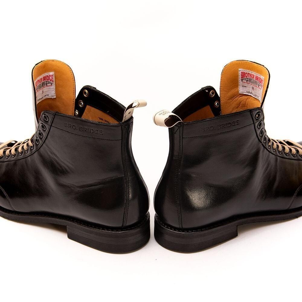 Brother Bridge HENRY Boots Horsehide Black US8 Lace-Up