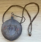 Original Civil War 1858 Canteen with Painted Soldiers Initials - Really Nice