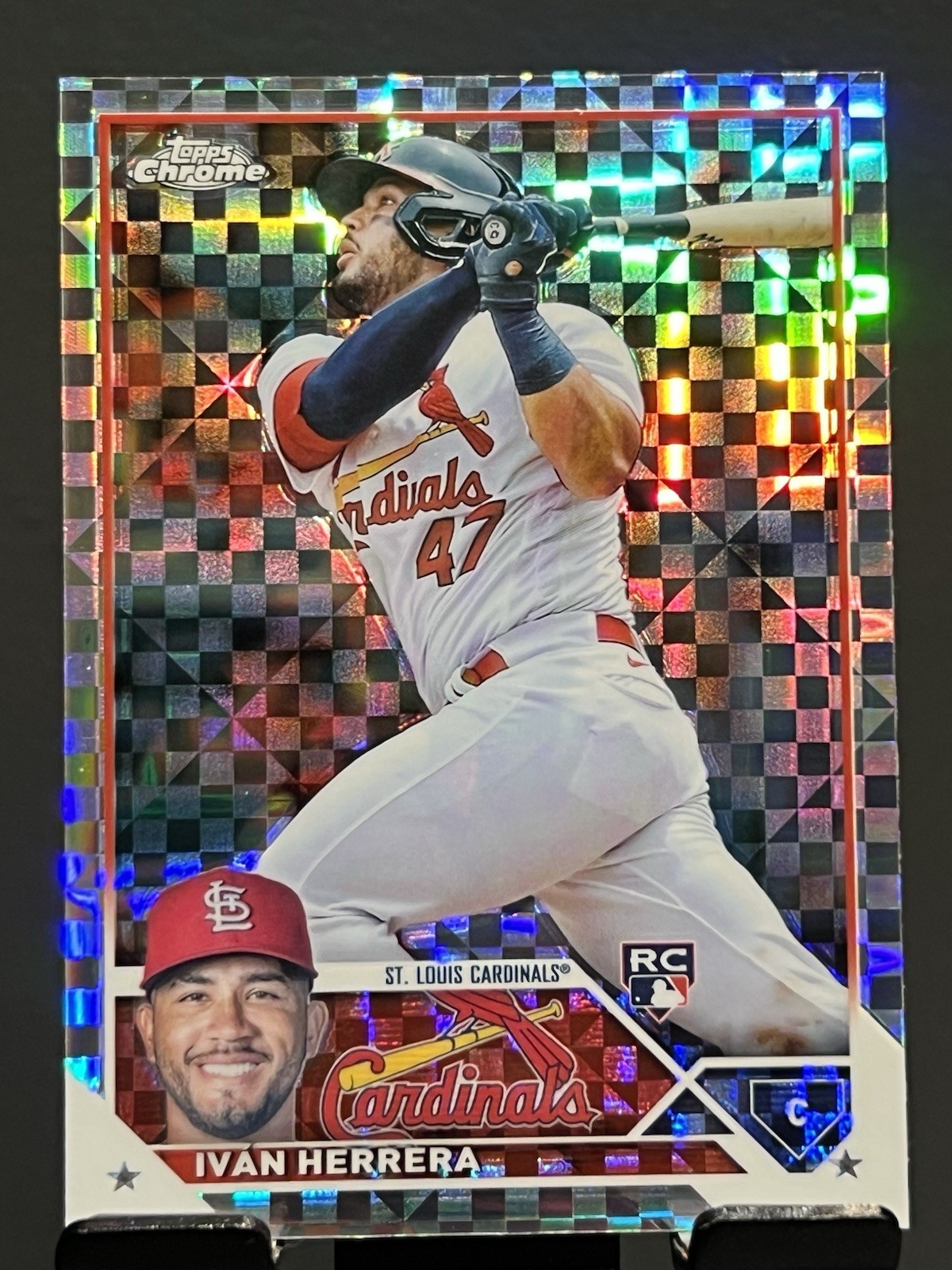 Ivan Herrera 2023 Topps Chrome X-Fractor (RC) - #177 St. Louis Cardinals