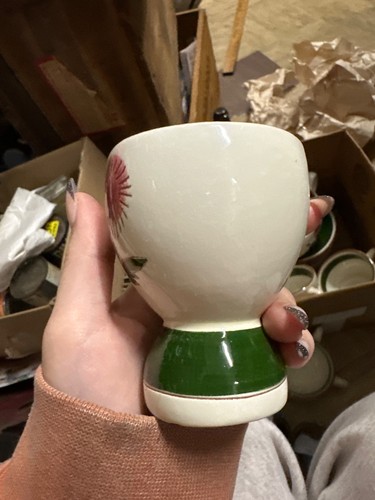 Eierbecher Stangl Keramik Distelmuster - Bild 2 von 9