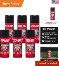 Sta-Bil Starting Fluid - Prolongs Engine Life & Starts Down to -65°F, 11oz, 6...