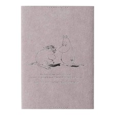 Moomin x Nitoms A6 Notebook Cover  Half-Year Grid Notebook Blue Gray Set