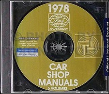1978 Ford Shop Manual Cd Ranchero Ltd Mustang Ii Tbird Pinto Thunderbird Repair