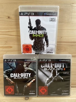 3x Sony PS3 Spiel   Call of Duty: Black Ops I+II + COD MW3   Playstation #B8