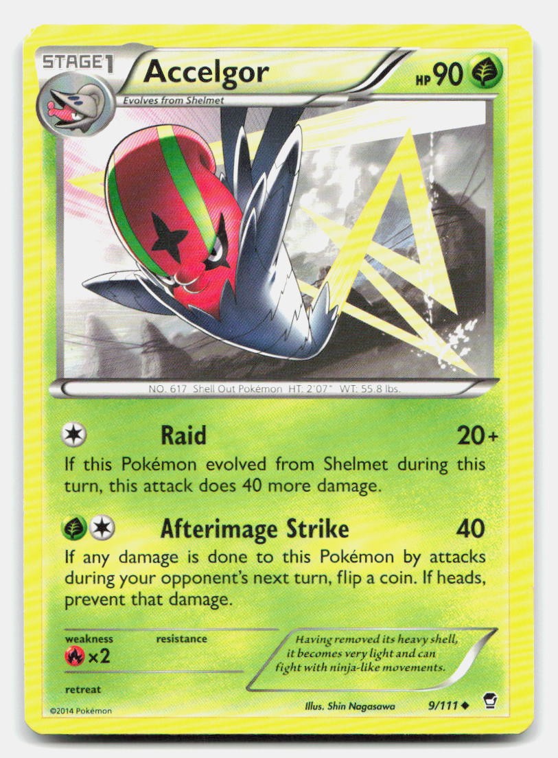 Accelgor 9/111 Uncommon Furious Fists Pokemon NM/LP