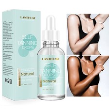 30ML Self Tanning Drops For Naturally Tanning At Home Moisturiser Face Body Glow