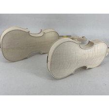 1PCS Unfinished Violin 4/4 Size Flame Maple Wood Spruce Top for Crafting Violin