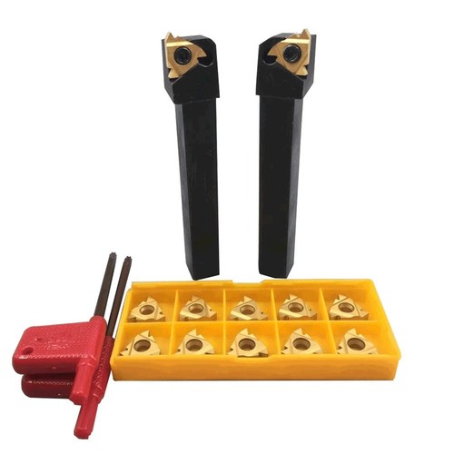 Kit Porte-Outils De Filetage CNC SER1212H16 + SEL1212H16 Avec 10 Inserts Carbure 16ER/16IR AG60 – Semi-Finition & Finition Précise