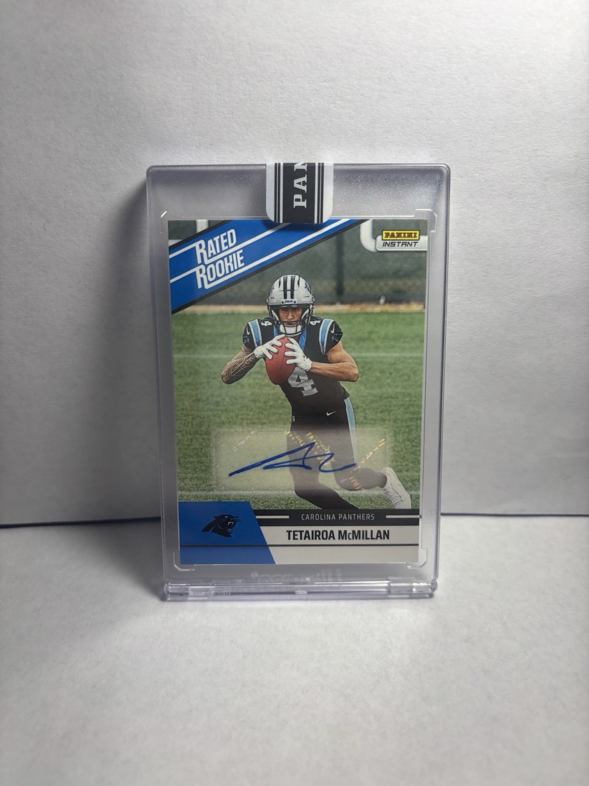Tetairoa McMillan Carolina Panthers /99 AUTO 2025 Panini Instant #RRR-24 (RC)