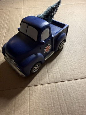 #ad Chicago Cubs Decorative Pickup Truck Planter Resin MLB Decor $19.95