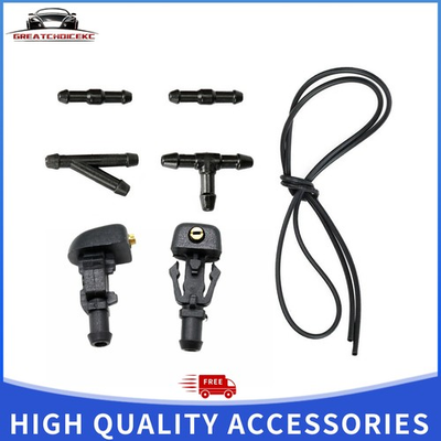#ad 7X Windshield Washer Nozzle 3W7Z17603AA For Ford F150 Wiper Spray Washer Jet Kit $7.36
