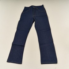 Vintage RUSTLER Jeans Rigid Heavy Dark Blue Denim Mens Sz 31 87620 NEW USA
