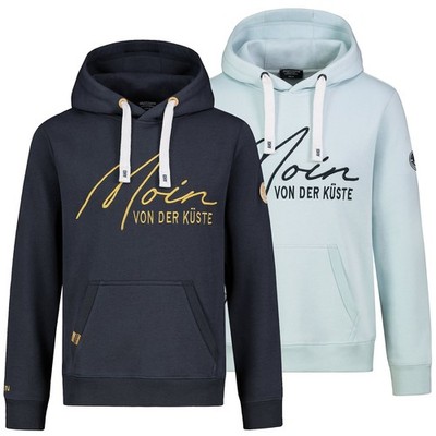Eight2Nine Herren Hoodie Sweatshirt Kapuzenpullover Moin von der Küste LETN-109