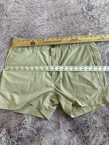 Faherty All Day Shorts Womens Khaki Size 32 Waist Stretch Comfort 4” Inseam - Picture 5 of 8