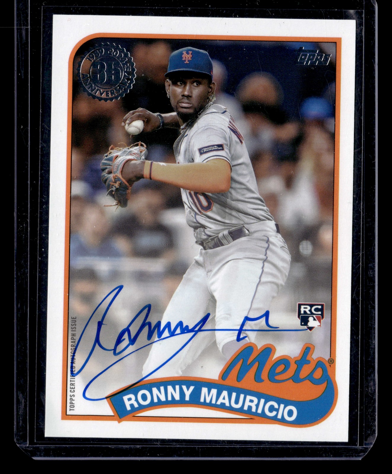 2024 Topps Update #89BA2-RM Ronny Mauricio 1989 35th Anniversary Autographs