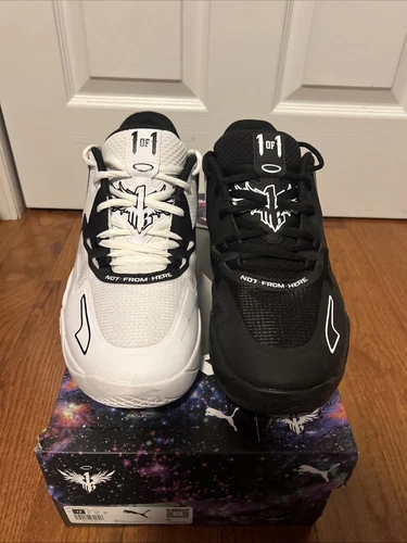 Used Puma Lamelo Ball 1 MB.01 Low Size 12 Black And White Mismatch