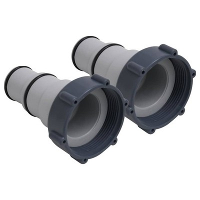 2x Adapter für Poolschlauch Kunststoff Schlauchadapter Spezialadapter vidaXL