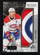 2020-21 Upper Deck SP Game Used Supreme 12/15 Shea Weber #SP-SW Patch HOF nr2