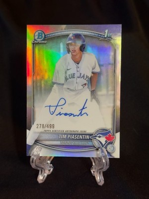 2025 Bowman Draft Chrome - TIM PIASENTIN - (1st Bowman) Refractor Auto #'d /499