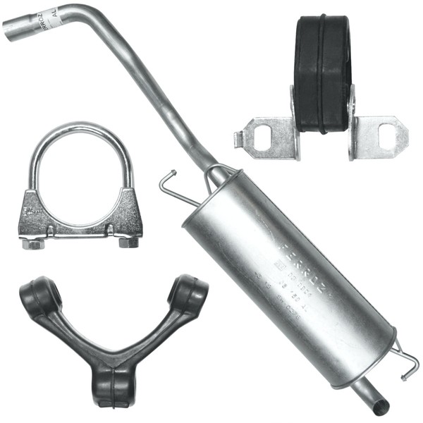 EndschalldäMpfer Auspuff Endtopf Volkswagen VW Golf 4 IV 1.4 SchräGheck-image