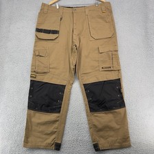 Dewalt Pro Tradesman Stretch Pants Size 42X31 Tan Work